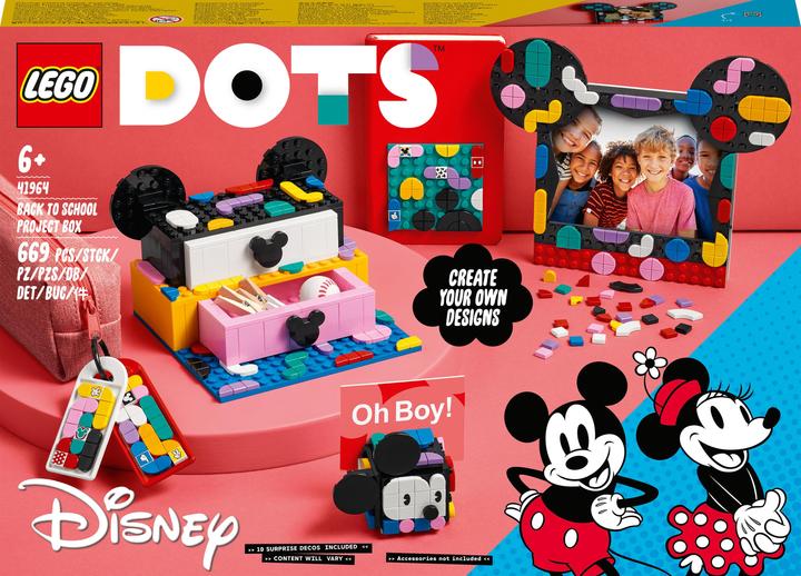 Produktbild LEGO Micky und Minnie Kreativbox zum Schulanfang (41964, LEGO Dots)
