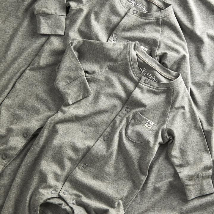 Produktbild Cloby Strampler Overall UPF + Stone Grey (74, 80)