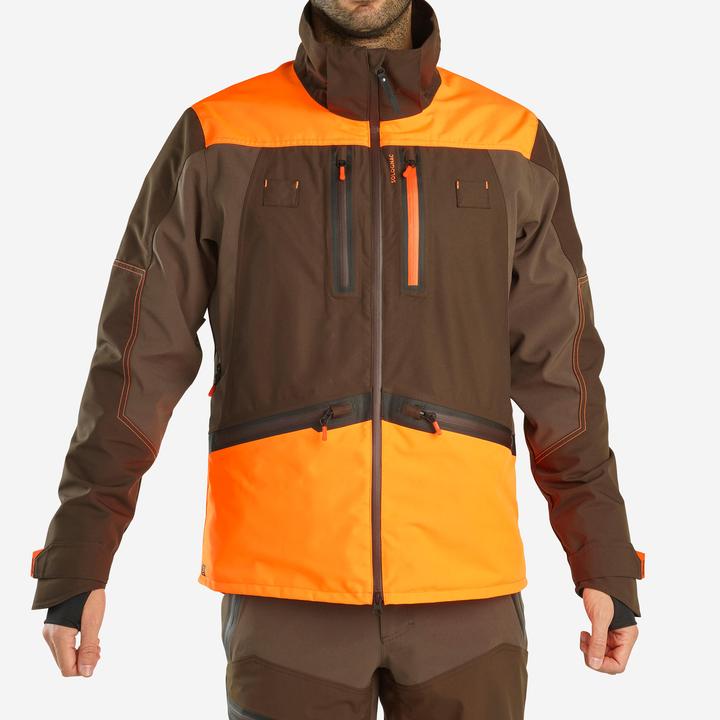 Produktbild Solognac Jagdjacke Regenjacke Renfort 900 orange/braun (M)