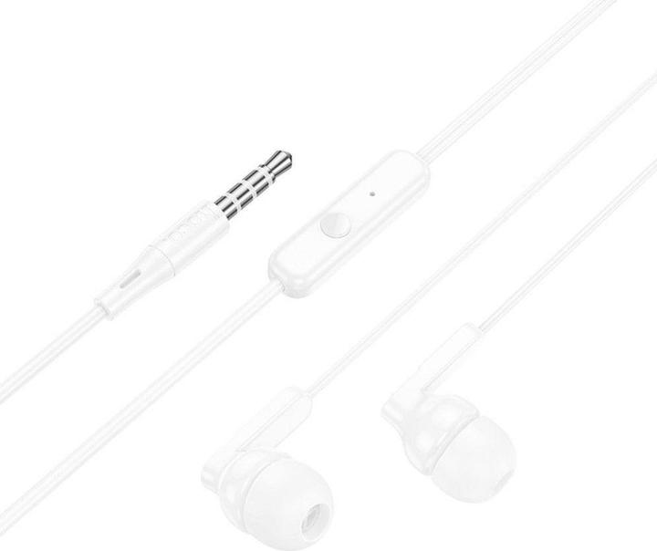 Immagine prodotto Hoco Wired headphones wire earphones Jack 3,5 mm with microphone M121 white (Cablato)