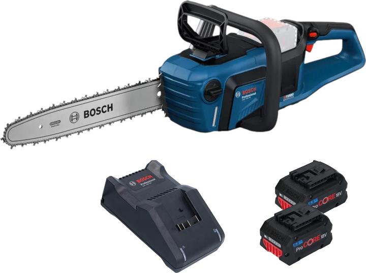Actual product image Bosch Professional Bosch GKE18V-40 Professional cordless chainsaw 18 V 40 cm brushless + 2x ProCORE rechargeable (Battery chain saw)