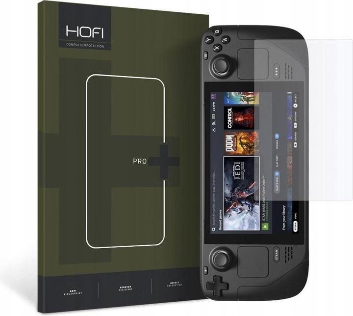 Actual product image Hofi Pro+ Steam Deck Clear Tempered Glass