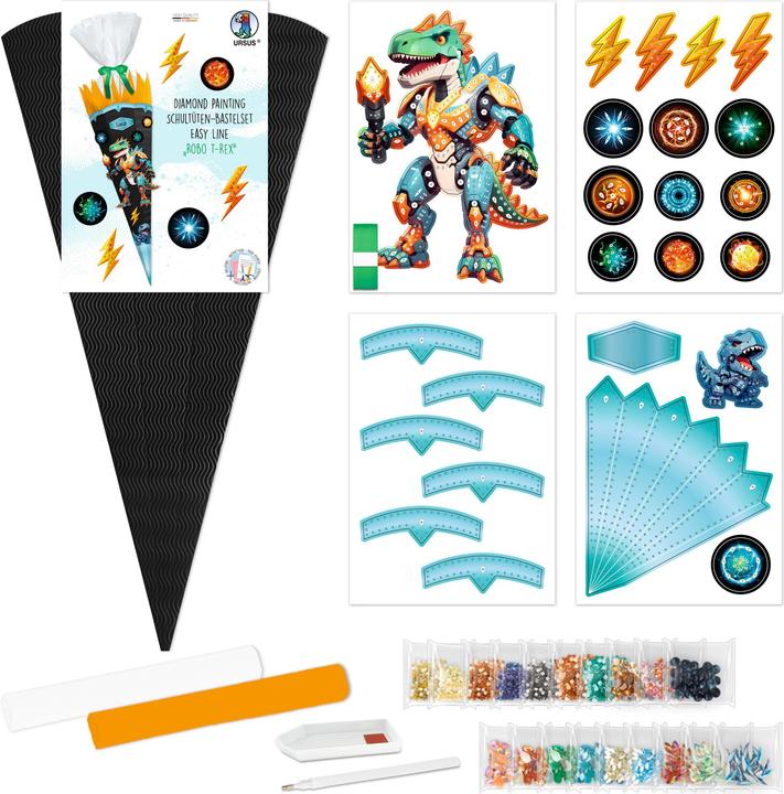 Actual product image Ursus Schultüte - Bastelset - Dino (68 cm, 1x)