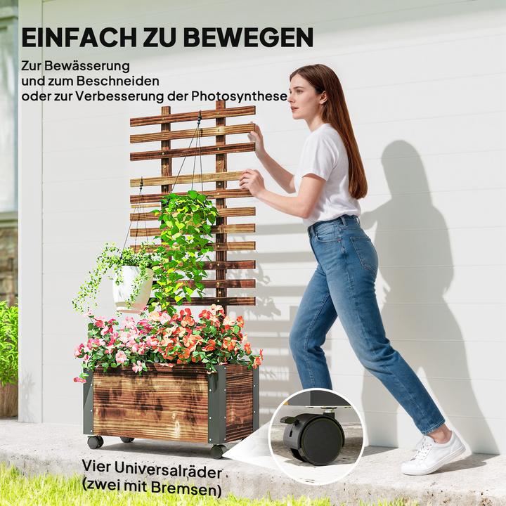 Produktbild Outsunny Hochbeet mit Rankhilfe