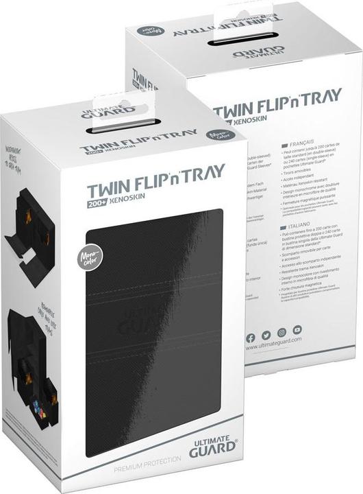 Produktbild Ultimate Guard Twin Flip'n'Tray 200+ XenoSkin Monocolor Noir