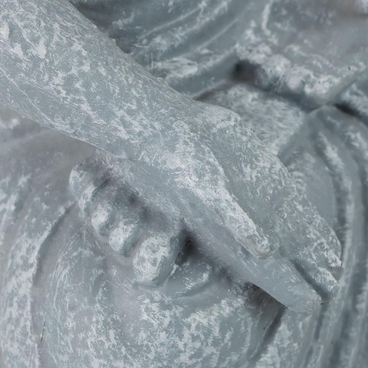 Actual product image Relaxdays Sitting Buddha Figurine, 30 cm