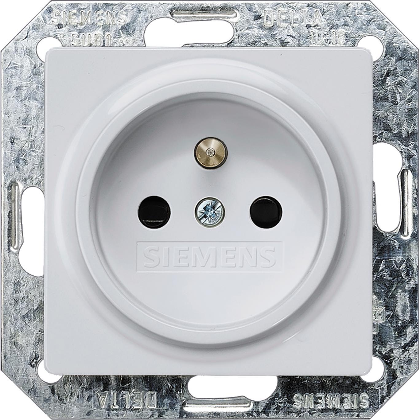 Siemens, Steckdose, Steckdose 1f alu glz DELTAi-system UP 5UB1938