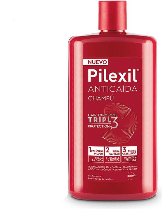 Produktbild Pilexil Shampoo gegen Haarausfall mit dreifachem Schutz 450 ml (Flüssiges Shampoo, 450 ml)