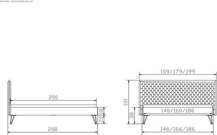 Image du produit Hasena Sara 20 (180 x 200 cm)