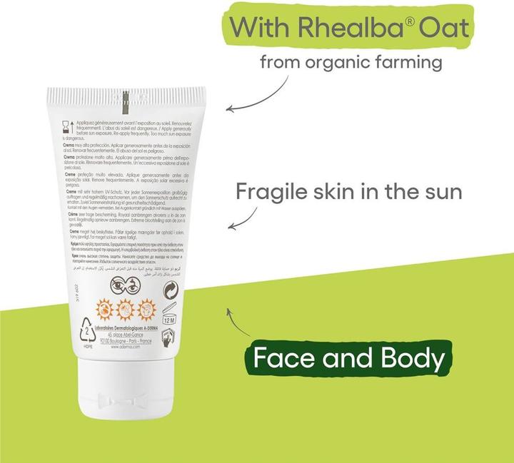 Produktbild A-Derma PROTECT Creme SPF50+ (Sonnencreme Gesicht, SPF 50+, 40 ml, 59 g)