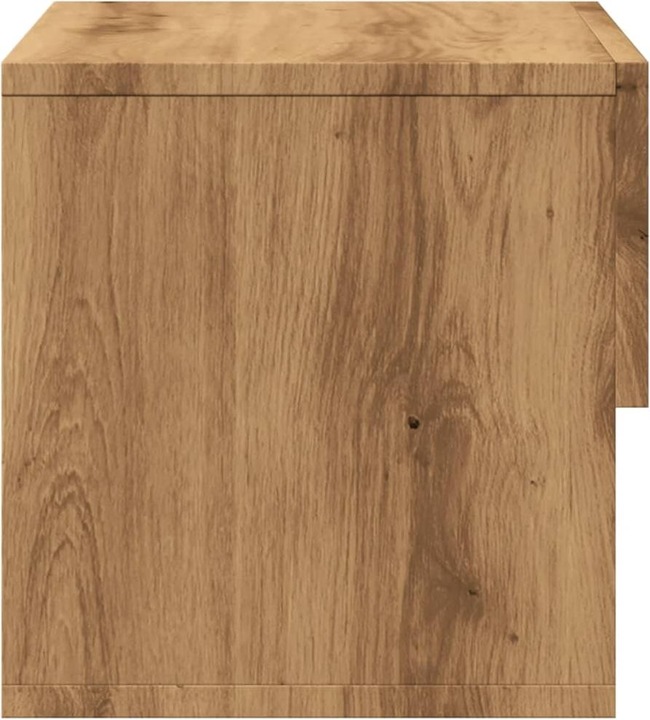 Produktbild VidaXL Wand Nachttisch Nachtschrank Nachtkommode Hängend 2 Stk. Artisan-Eiche (46 x 29.5 x 30 cm)