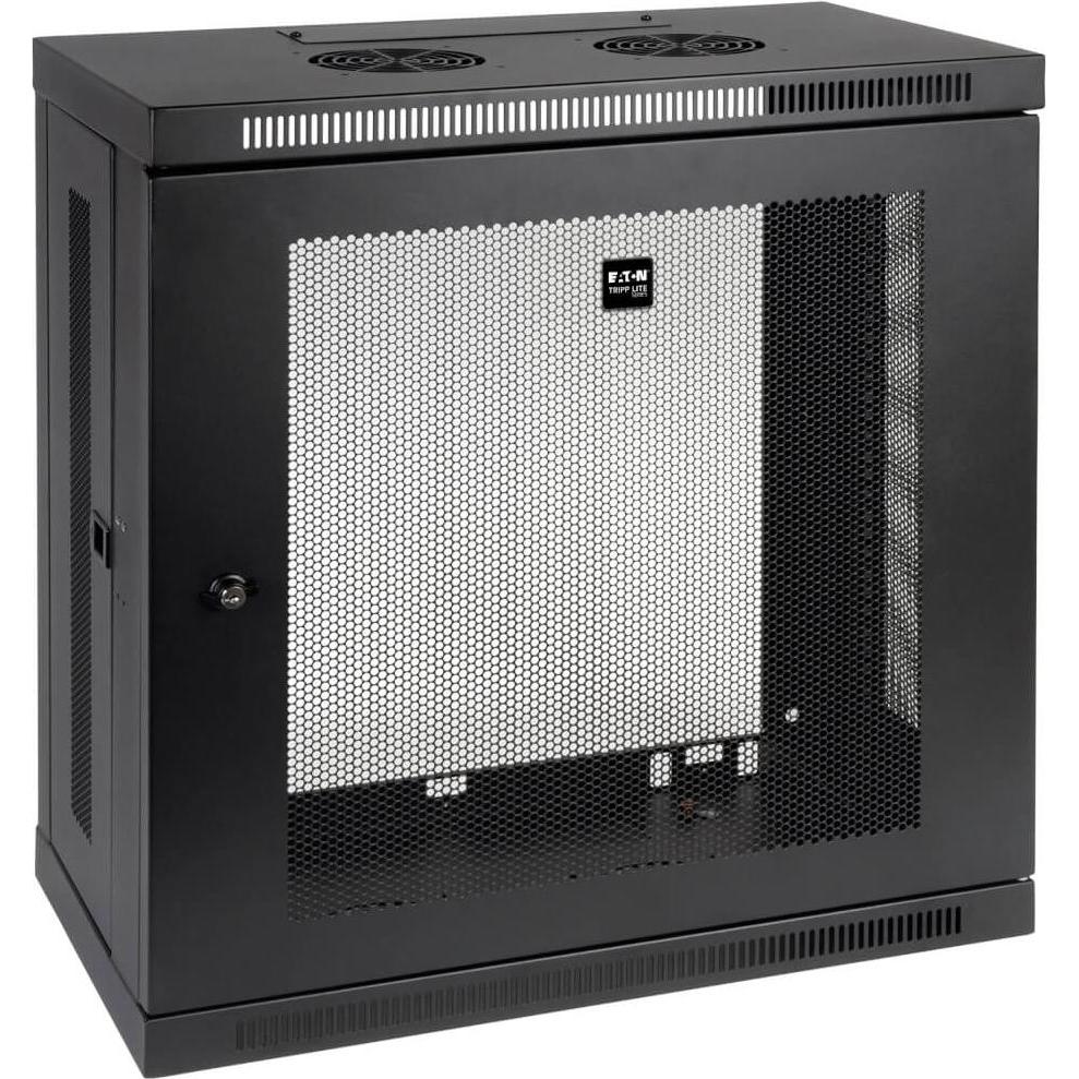 Eaton 12u Wall Mount Rack Enclosure (12 HE, 19 Zoll Rack), Serverschrank, Schwarz