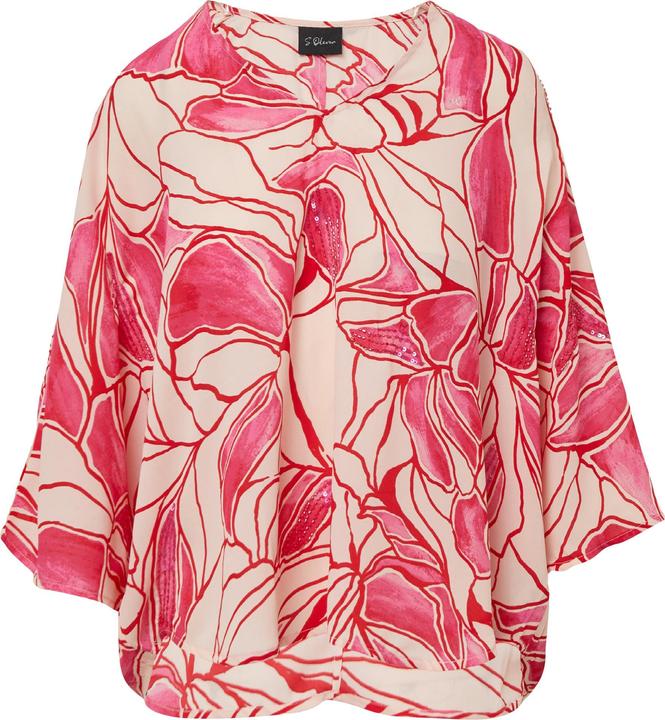 Produktbild S.Oliver Bluse Gemusterte Loose-Fit-Bluse mit Schmuck-Details (48)
