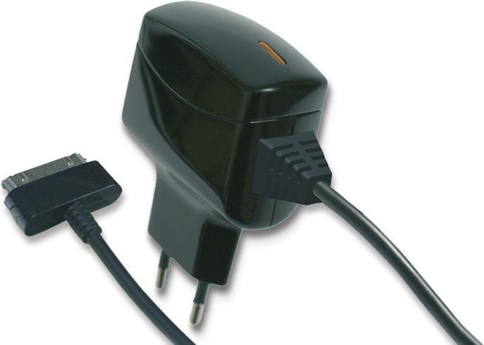 Actual product image fontastic Travel Wall charger Dual USB 2A black (2 ports)