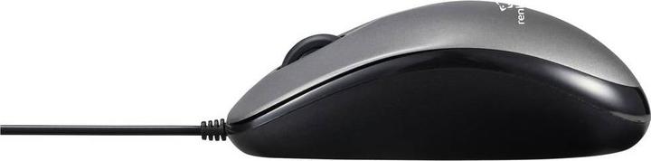 Produktbild Renkforce RF-5805910 Maus USB Optisch Grau 1000 dpi Integriertes Scrollrad (Kabelgebunden)