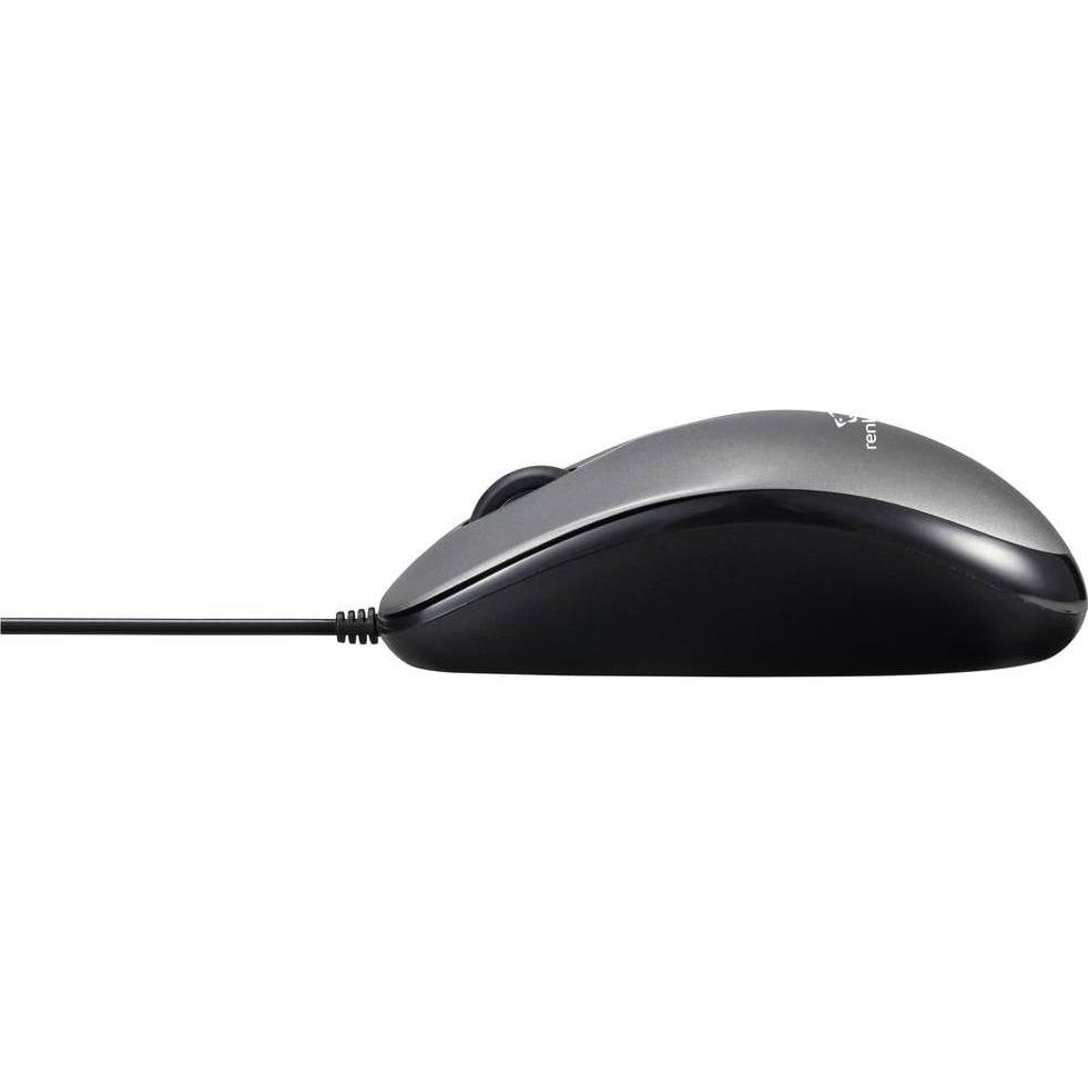 Thumbnail - Renkforce RF-5805910 Maus USB Optisch Grau 1000 dpi Integriertes Scrollrad (Kabelgebunden), Maus, Grau