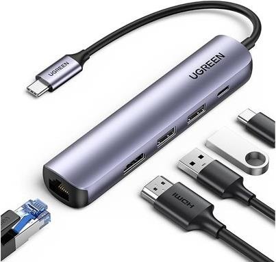 Actual product image Ugreen USB-C Hub (USB-C, 5 Ports)