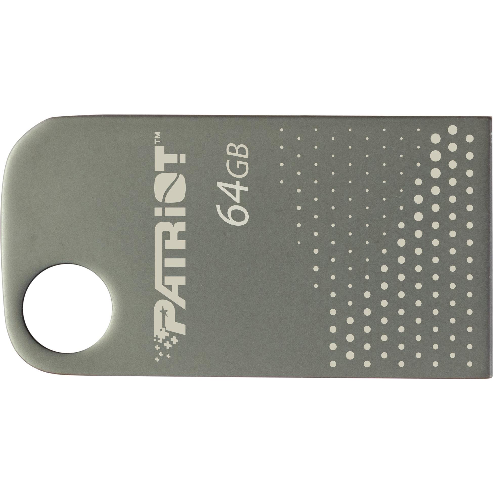 Patriot FLASHDRIVE Tab300 64GB USB 3.2 120MB/s mini aluminiowy srebrny (64 GB, USB-A), USB Stick, Silber