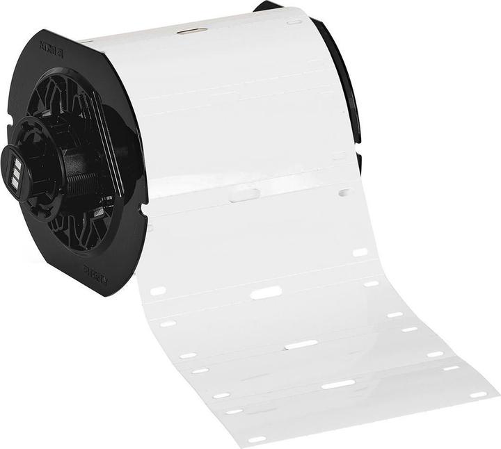 Produktbild Brady B33-75x25-7598-WT, Kabelschilder, Polyester, Weiss, matt, 75.00 x 25.00 mm, für BBP33/i3300/i (75 mm)