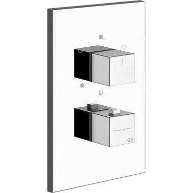 Gessi, Badarmatur, Fertigmontageset für Unterputz-Thermostat, 3-Wege-On-Off-Umlenkkartusche, mit Wartungsabsperr