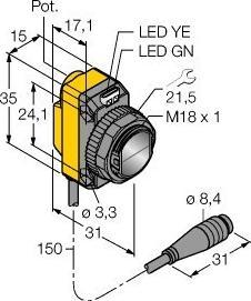 Actual product image Turck Opto-sensor