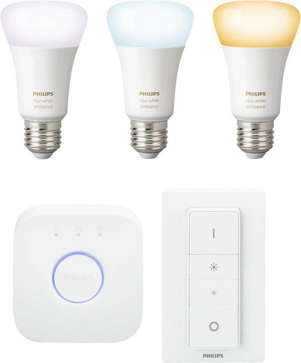 Produktbild Philips Hue White Ambiance BT (E27, 8.50 W, 806 lm, 3 x, F)
