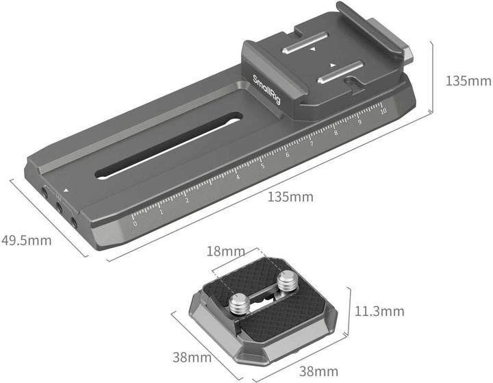 Productafbeelding SmallRig HawkLock H38 Manfrotto Snelkoppelingsplaat voor DJI Stabilisatoren 4638