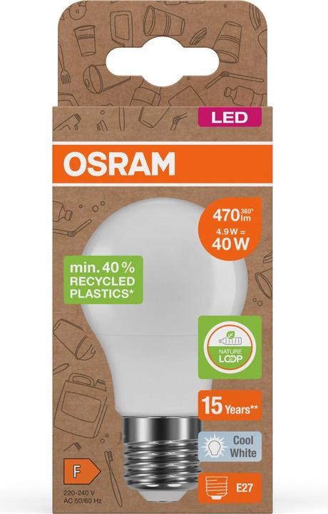 Produktbild Osram LED Pcr Lamps With Classic A (E27, 4.90 W, 470 lm, 6 x, F)