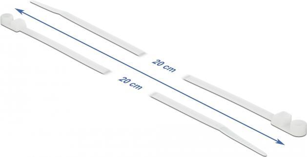 Produktbild Delock Cable Tie with Fastening Eyelet (200 mm, 10 Stk.)