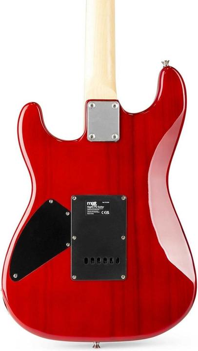 Produktbild Max Music E-Gitarre GigKit Quilted Style Rot (E-Gitarre, Ahorn (Hals), Linde (Korpus), Rosenholz (Griffbrett))