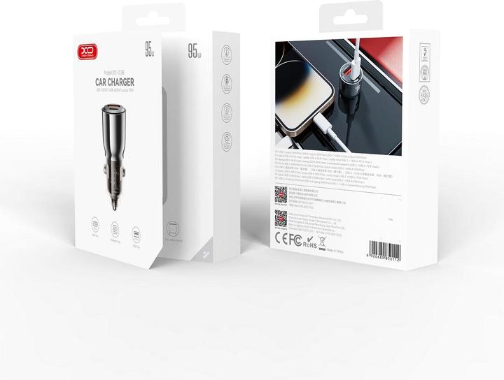 Actual product image xO car charger CC58 95W 1x USB tarnish