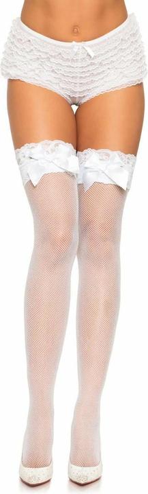 Produktbild Leg Avenue Lace Top Elastane Fishnet Thigh Highs (One Size)