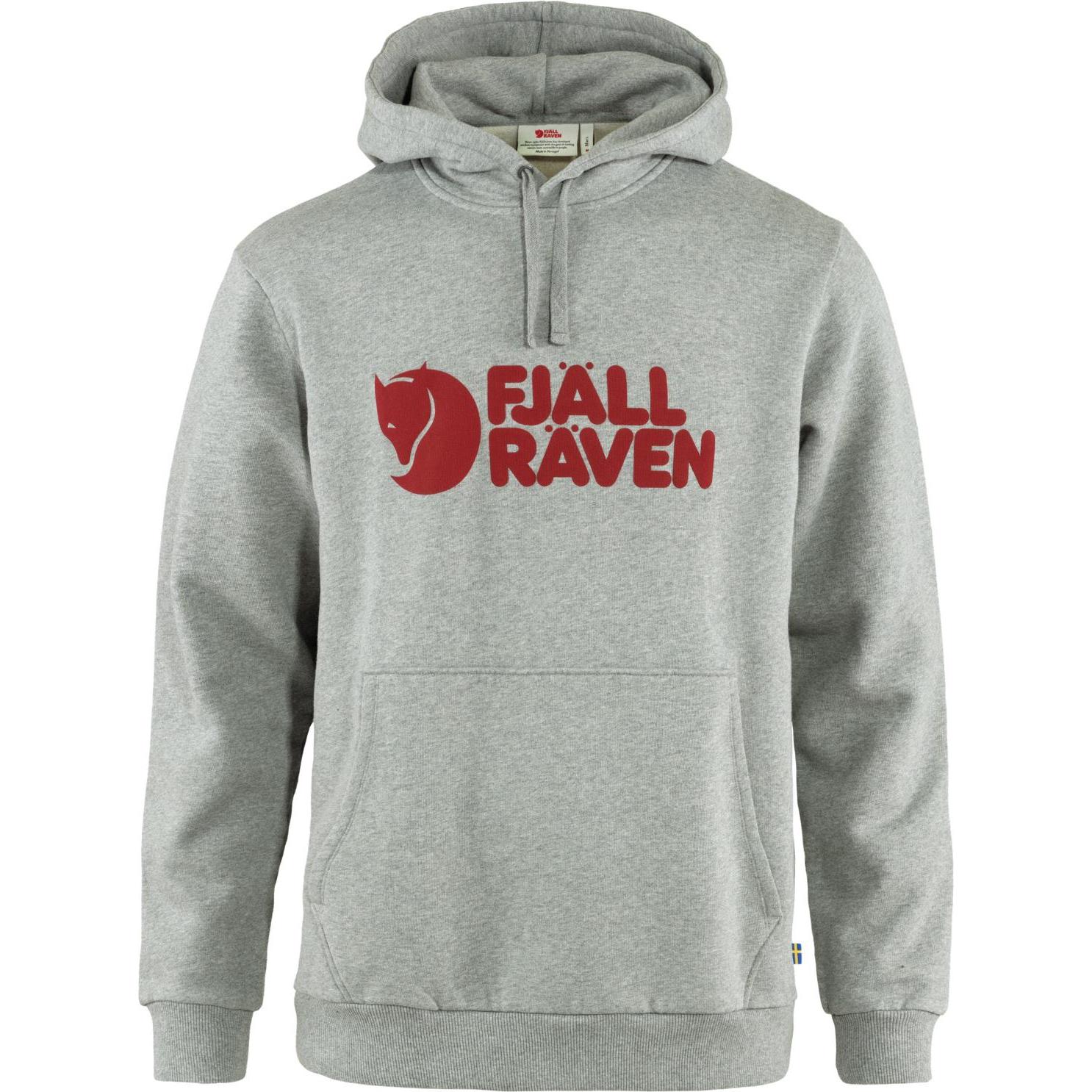 Fjällräven, Herren, Pullover, Logo Hoodie, Grau, (S)