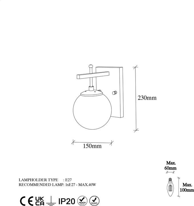 Image du produit Hanah Home Leland (E14)