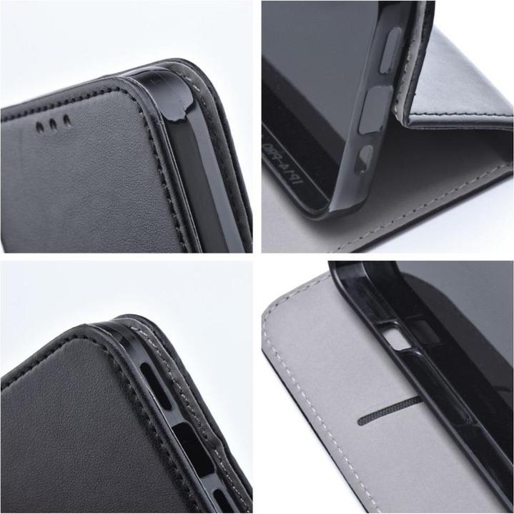 Actual product image Étui à Rabat Similicuir pour Samsung Galaxy A16 4G/5G - Noir (En vrac) (Oppo A16)