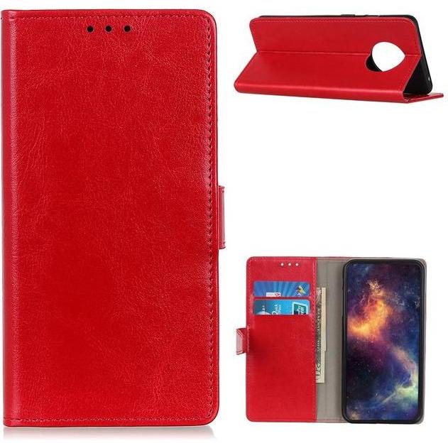 Thumbnail - MU Classic Crazy Horse Leder Bookcover Series (Huawei Mate 40), Smartphone Hülle, Rot