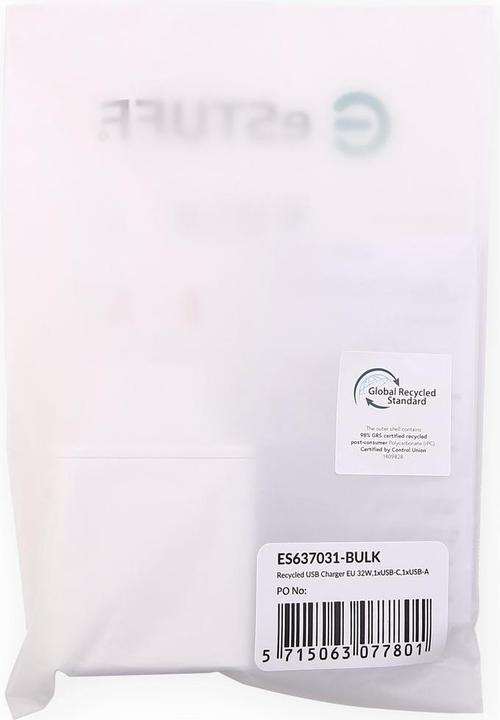 Immagine prodotto eSTUFF Caricatore USB INFINITE UE USB-C (20 W, 1 porzione)