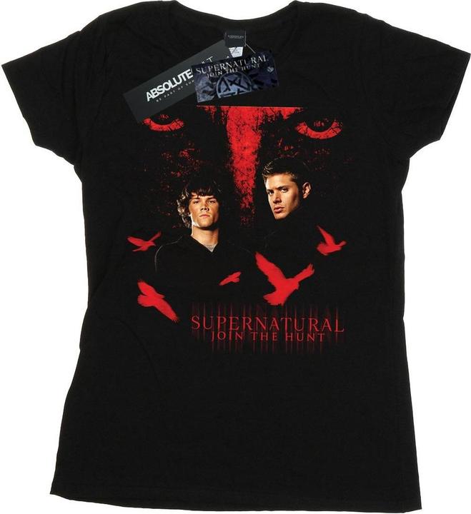 Actual product image Supernatural Womens/Ladies Crow Eyes Cotton T-Shirt (S)