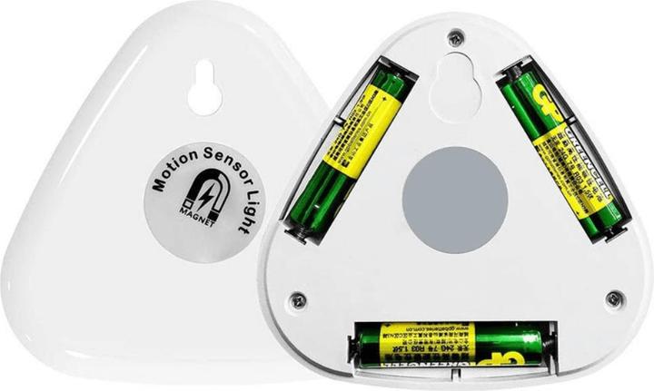 Actual product image Cover-Discount Set of 3 LED light with sensor Triangle
