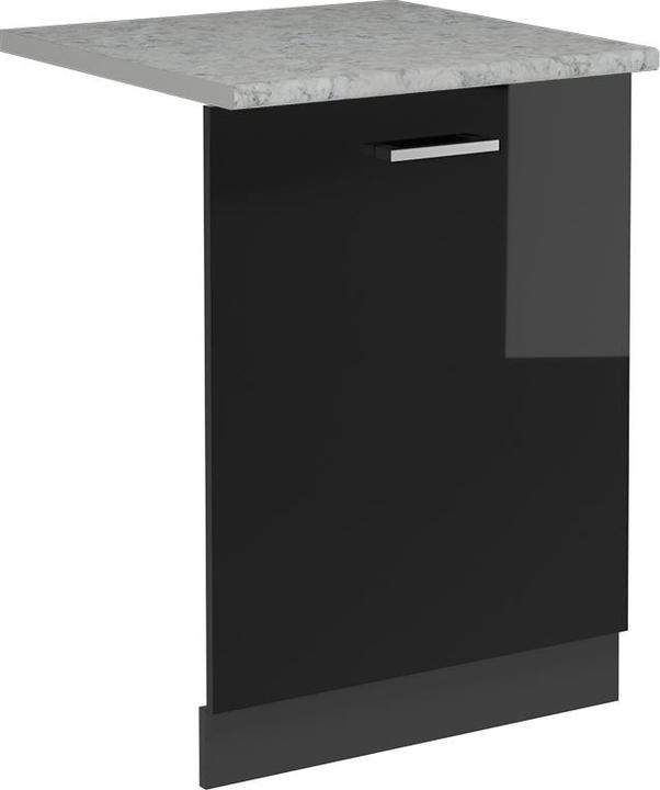 Black high gloss, Charcoal, Marble-white