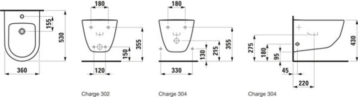 Produktbild Laufen Wandbidet PRO 1 HL o seit Löcher f W-Anschl weiss