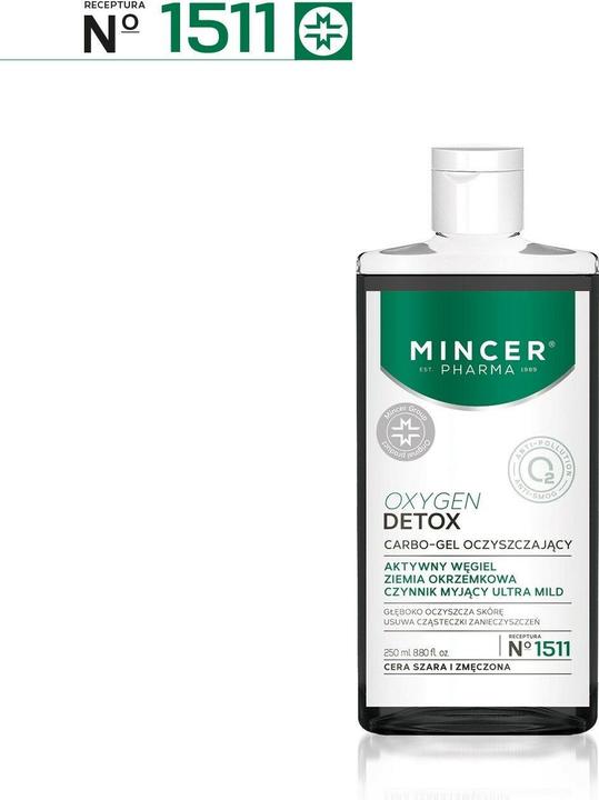 Actual product image Mincer Pharma Oxygen Detox Carbo-Gel Cleansing No.1511 250Ml (250 ml)