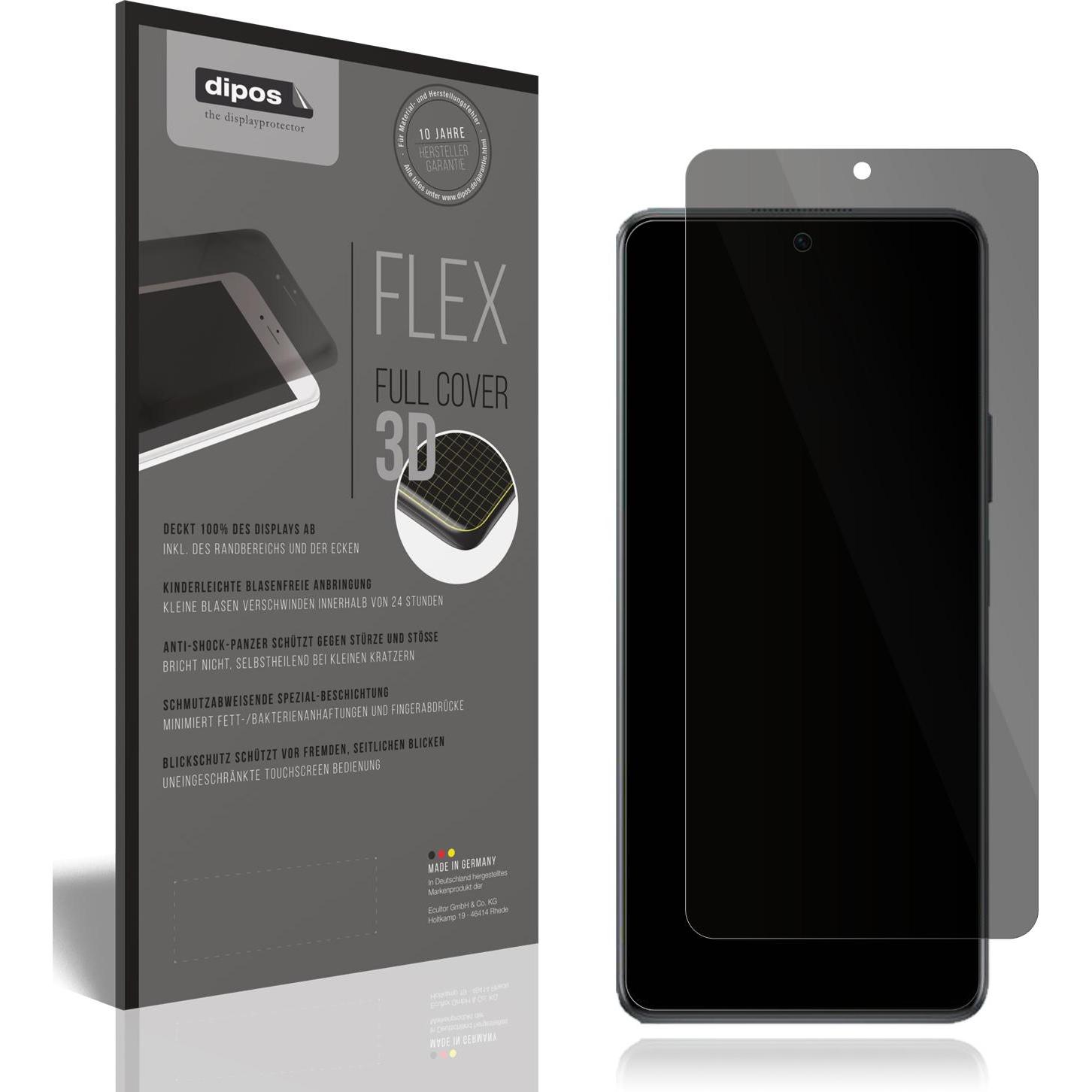 Dipos Blickschutzfolie 2-Way Anti-Shock (1 Stück, Huawei Nova 11i), Smartphone Schutzfolie, Transparent