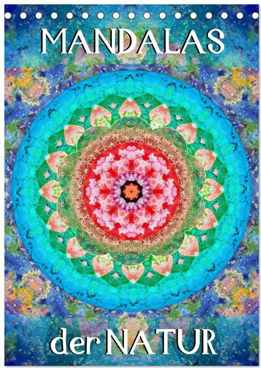 Produktbild MANDALAS der Natur (Tischkalender 2025 DIN A5 hoch), Monatskalender (A5, Deutsch)