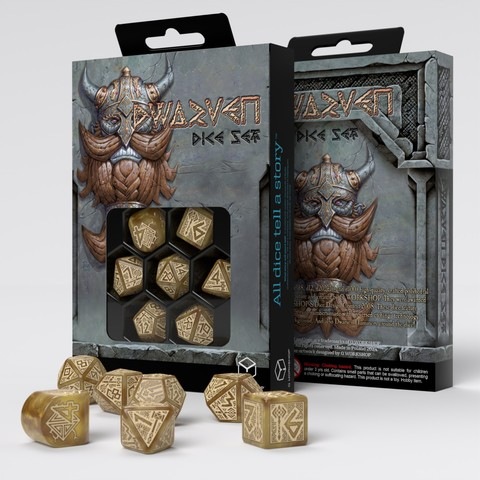 Produktbild Q Workshop Dwarven Dice Set: Gold