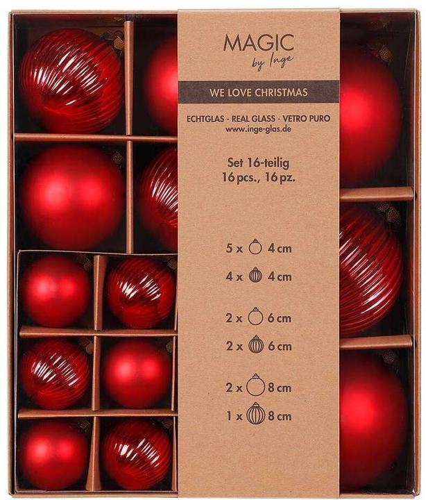 Inge’s Glas Christmas Decor Merry (16 -teilig)