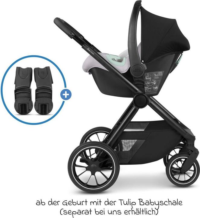 ABC Design circle by Kombikinderwagen Kombi-Kinderwagen S Three bis 22 kg  mit Babywanne
