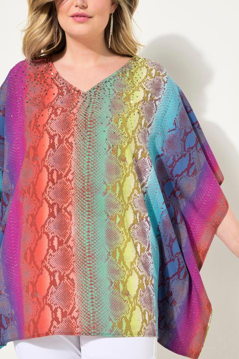 Produktbild Miamoda Blusen-Poncho, oversized, Schlangen-Druck (48)