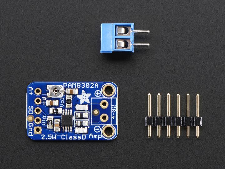 Image du produit Adafruit Amplificateur audio de classe D mono 2,5W PAM8302 (Extension)