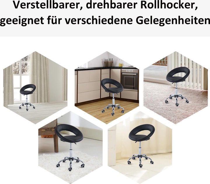 Produktbild Homcom Rollhocker höhenverstellbar